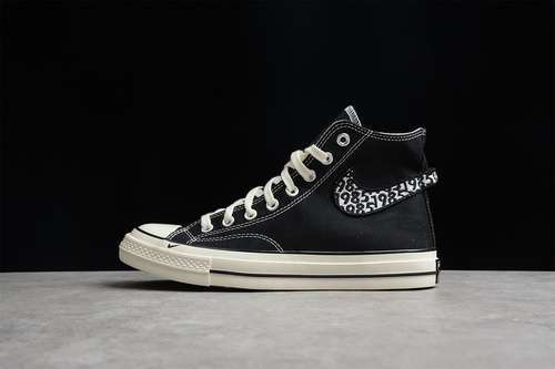 【250】[162031C]-[CHUCK TAYLOR ALL-STAR 70S HIGH BLACK/LEOPARD PRINT/EGRET]-[WOMAN:36-39]-[MAN:40-45]