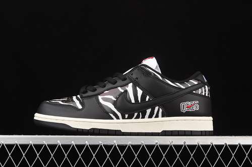 【320】[DM3510-001]-[QUARTERSNACKS X DUNK LOW SB LITTLE DEBBIE’S ZEBRA CAKES BLACK/BLACK/WHITE]
