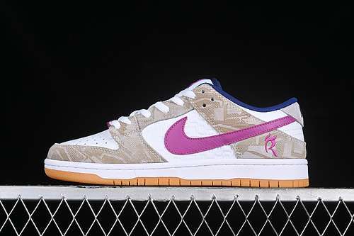 【320】[FZ5251-001]-[RAYSSA LEAL DUNK LOW SB PURE PLATINUM/DEEP ROYAL BLUE/VIVID PURPLE/WHITE/YELLOE]