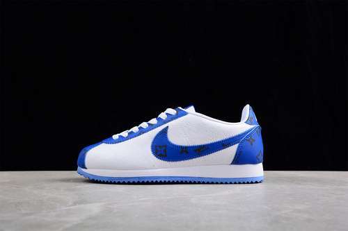 【230】[1A9VAO]-[CLASSIC CORTEZ NYLON PREN WHITE/WHITE/BLUE]-[WOMAN:36-39]-[MAN:40-44]