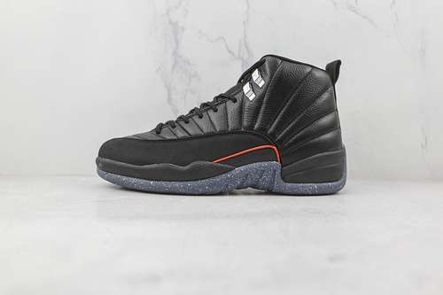 【580】[DC1062-006]-[AIR JORDAN 12 UTILITY GRIND BLACK/BLACK/BRIGHT CRIMSON/WHITE]-[MAN:40-47.5]