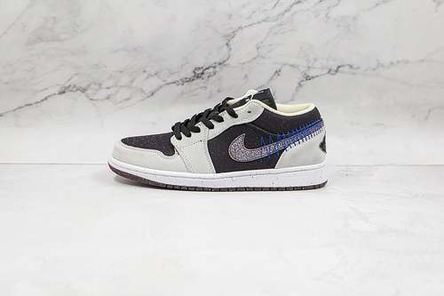 【300】[DM4657-001]-[AIR JORDAN 1 LOW CRATER GREY/BLUE/BLACK]-[MAN:40-46]