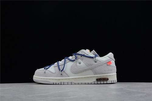 【480】[DJ0950-112]-[OW X SB DUNK LOW LOT 18 OF 50 SAIL/NEUTRAL GREY/NAVY BLUE]-[UNISEX:36-47.5]