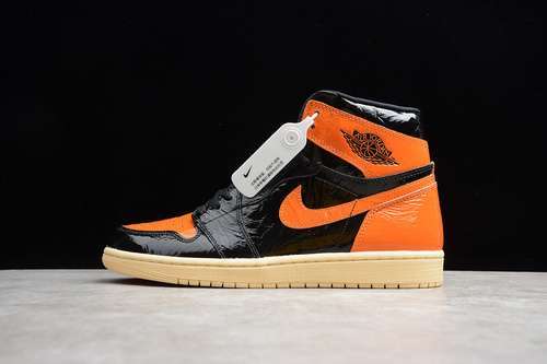 [555088-028]-[CJ AIR JORDAN 1 HIGH OG SHATTERED BACKBOARD 3.0 BLACK/ORANGE]