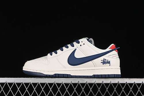 【380】[XY1688-009]-[SB DUNK LOW OFF WHITE/BLUE/RED]-[WOMAN:36-39]-[MAN:40-45]