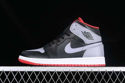 【340】[DQ8426-006]-[AIR JORDAN 1 MID BLACK/CEMENT GREY/FIRE RED/WHITE]-[MAN:40-46]
