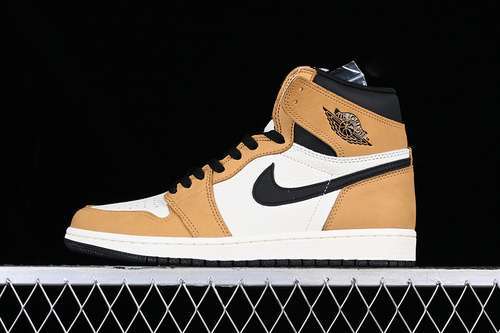 【680】[555088-700]-[AIR JORDAN 1 RETRO HIGH OG ROOKIE OF THE YEAR GOLD HARVEST/BLACK SAIL]