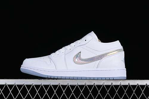 【260】[FQ9112-100]-[AIR JORDAN 1 LOW WHITE/GREY/SILVER]-[WOMAN:36-39]-[MAN:40-46]