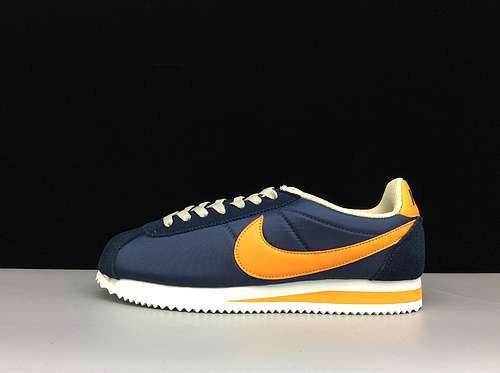 [488291-410]-[CLASSIC CORTEZ NYLON OXFORD NAVY BLUE/ORANGE/WHITE]-[UNISEX:36-44]