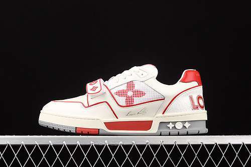 【700】[L*V 2021SS TRAINER SHOES WHITE/LIGHT GREY/GREEN]-[MAN:38-45]