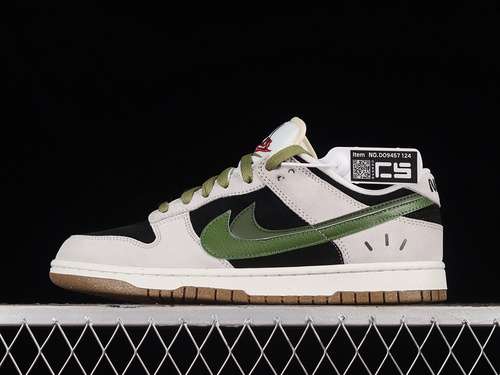 【290】[DO9457-124]-[SB DUNK LOW 85 WHITE/BLACK/GREY/GREEN]-[WOMAN:36-39]-[MAN:40-46]