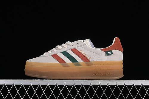 【230】[IG3685]-[ORIGINALS GAZELLE BOLD CREAM WHITE/WILD SEPIA/COLLEGIATE GREEN]-[WOMAN:35.5-42]