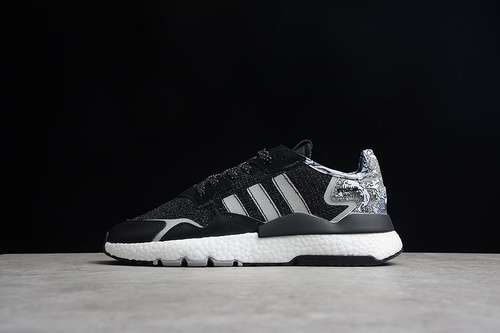 【300】[FW6693]-[NITE JOGGER SHOES CORE BLACK/GREY-WHITE]-[WOMAN:36-39]-[MAN:40-45]