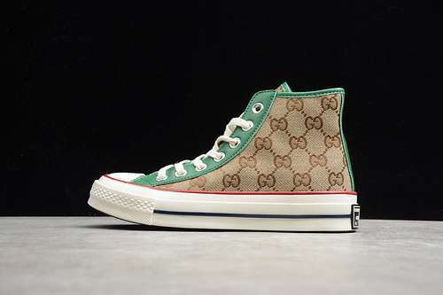 【270】[169769C]-[GU*CCI 2.0 X CHUCK TAYLOR ALL-STAR KHAKI/WHITE/GREEN]-[UNISEX:35-44]