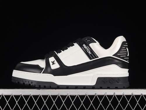 【700】[L*V TRAINER SNEAKERS BLACK/WHITE/WHITE]-[WOMAN:36-39]-[MAN:40-45]