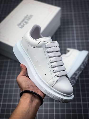 【550】[ALE*XANDER MCQUEEN SOLE SNEAKERS WHITE/WHITE/WHITE]-[WOMAN:35-39]-[MAN:40-44]