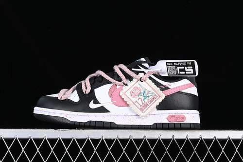 【290】[FD4623-158]-[DUNK LOW MULTI COLOR WHITE/BLACK/PINK]-[WOMAN:36-40]