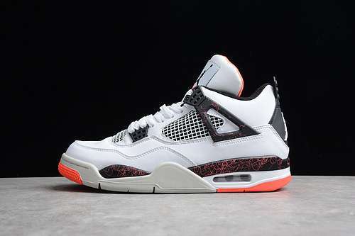 【340】[308497-116]-[AIR JORDAN 4 RETRO PALE CITRON WHITE/BLACK-BRIGHT CRIMSON-PALE CITRON]