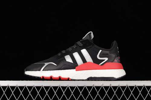 【280】[FW6707]-[NITE JOGGER BOOST SHOES CORE BLACK/SILVER/RED]-[WOMAN:36-39]-[MAN:40-45]