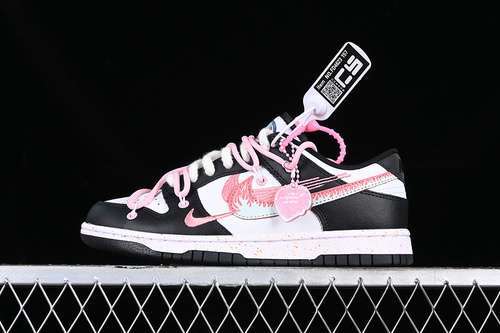 【290】[FD4623-157]-[DUNK LOW MULTI COLOR WHITE/BLACK/PINK]-[WOMAN:36-40]