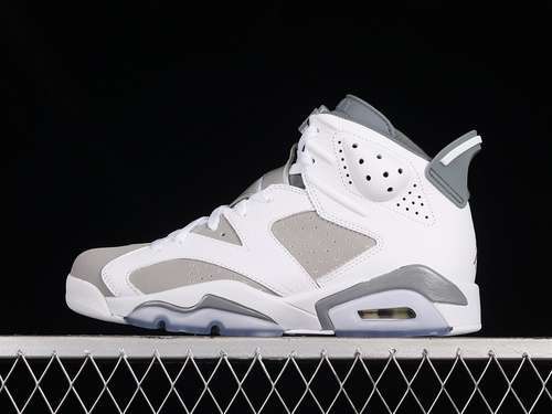 【520】[CT8529-100]-[AIR JORDAN 6 WHITE/MEDIUM GREY-COOL GREY]-[MAN:40-47.5]