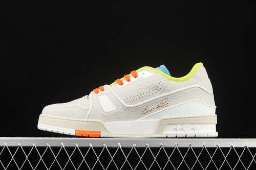 【600】[L*V 2021S TRAINER BEIGE/WHITE/MULTI-COLOR]-[MAN:38-45]