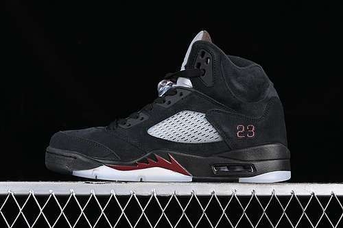 【460】[FD1330-001]-[A MA MANIÉRE AIR JORDAN 5 BLACK/RED]-[MAN:40-47.5]