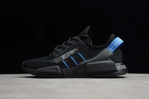 【300】[FY1483]-[NMD_R1 V2 SHOES CORE BLACK/CORE BLACK/BLUE]-[WOMAN:36-39]-[MAN:40-45]