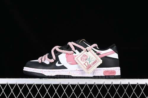 【290】[FD4623-131]-[DUNK LOW MULTI COLOR SWOOSH WHITE/BLACK/PINK]-[WOMAN:36-39]-[MAN:40-46]