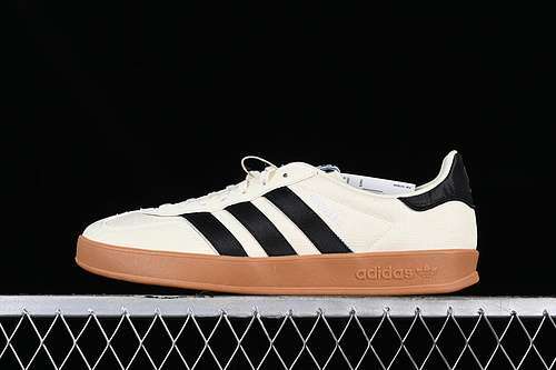 【280】[IG3677]-[ORIGINALS GAZELLE INDOOR BLACK/GREY/BROWN]-[WOMAN:35.5-39]-[MAN:40-45]