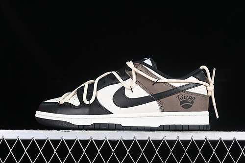 【330】[DD1391-100]-[DUNK LOW RETRO SB BLACK/WHITE/BROWN]-[WOMAN:36-39]-[MAN:40-46]