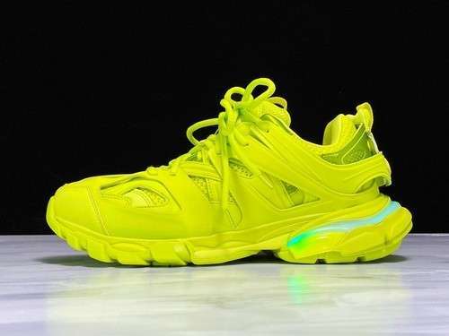 【680】[OK TRACK LED TRAINERS 3.0 SHOES FLUORESCENT YELLOW]-[WOMAN:35-39]-[MAN:40-45]