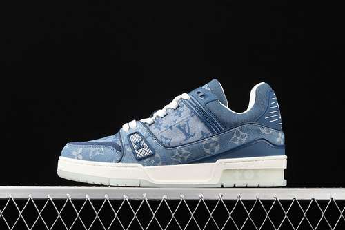 【700】[L*V 2021SS SHOES BLUE DENIM/BLUE DENIM/WHITE]-[MAN:38-45]