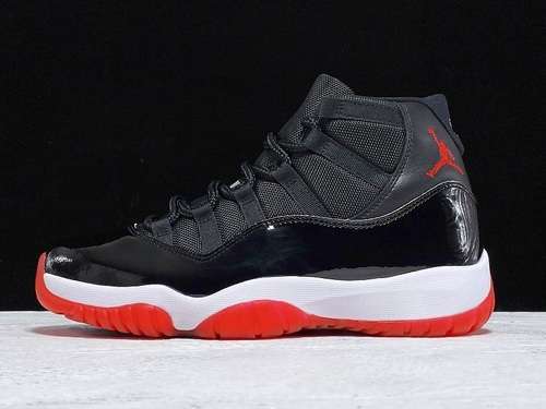【550】[378037-061]-[GET AIR JORDAN 11 BRED BLACK/TRUE RED-WHITE]-[MAN:40.5-47.5]