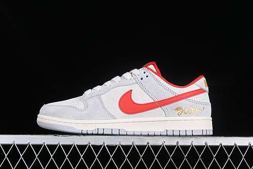 【400】[FC1688-178]-[SB DUNK LOW WHITE/GREY/RED]-[WOMAN:36-39]-[MAN:40-45]