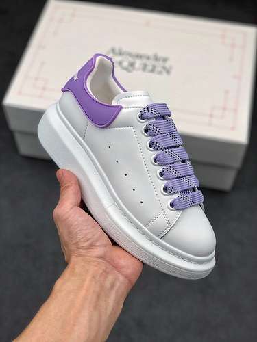 【380】[ALE*XANDER MCQUEEN WHITE/WHITE/PURPLE]-[WOMAN:35-40]