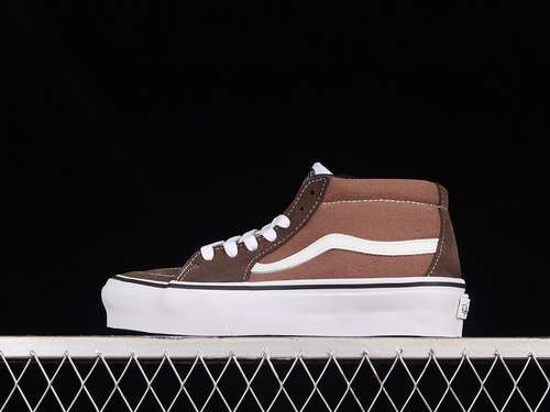 【240】[VN0A7TNH2D7]-[JJJJOUND X SK8-MID VAULT LX BROWN/WHITE]-[WOMAN:35-39]-[MAN:40-44]