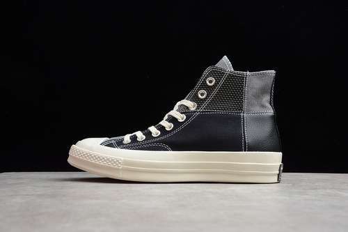 [163220C]-[CHUCK TAYLOR ALL-STAR 70S HIGH MIXED MATERIAL BLACK/GREY]-[UNISEX:35-44]