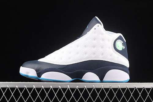 【550】[414571-144]-[AIR JORDAN 13 RETRO WHITE/OBSIDIAN/DARK POWDER BLUE]-[MAN:40-47.5]