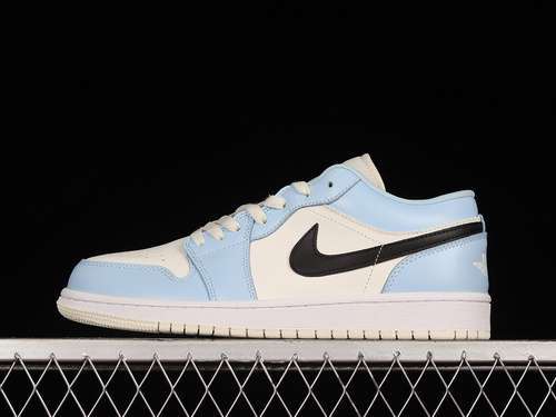 【300】[554723-401]-[AIR JORDAN 1 LOW GS ICE BLUE/BLACK/SAIL/WHITE]-[WOMAN:36-39]-[MAN:40-46]
