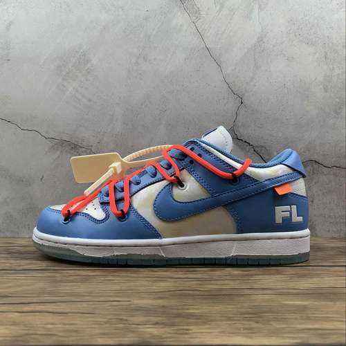 【400】[DD0856-403]-[OW X FUTURA X DUNK LOW SB UNC DARK POWDER BLUE/WHITE/UNIVERSITY BLUE]
