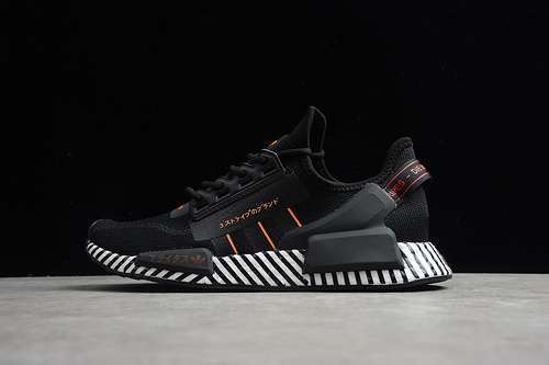 【280】[FW6411]-[NMD_R1 V2 SHOES CORE BLACK/CLOUD WHITE/ORANGE]-[MAN:39-45]