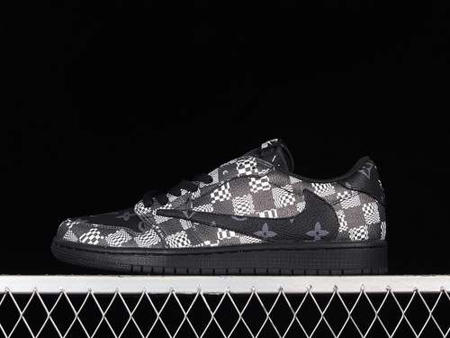 【320】[DM7866-662]-[TRAVIS SCOTT AIR JORDAN 1 LOW X L*V BLACK/WHITE/BLACK]-[WOMAN:36-39]-[MAN:40-46]