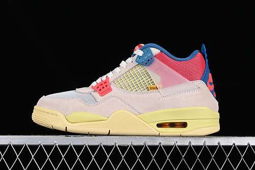 【320】[DC9533-800]-[UNION LA AIR JORDAN 4 RETRO GREY/BLUE/ORANGE]-[MAN:40-47.5]