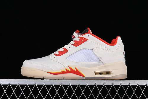 【360】[DD2240-100]-[AIR JORDAN 5 LOW CHINESE NEW YEAR RED/WHITE/YELLOW]-[UNISEX:36-47.5]