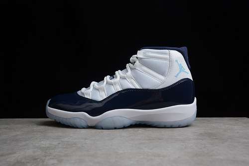 【450】[378037-123]-[AIR JORDAN 11 RETRO WIN LIKE 82 WHITE/MIDNIGHT NAVY-UNIVERSITY BLUE]