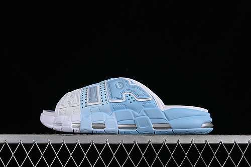 【210】[FJ2708-001]-[AIR MORE UPTEMPO SLIDE WHITE/BLUE]-[WOMAN:36-39]-[MAN:40-46]