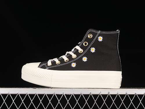 【230】[A06115C]-[CHUCK TAYLOR ALL STAR LIFT PLATFORM HIGH FESTIVAL FLORALS BLACK/EGRET/LIGHT GOLD]