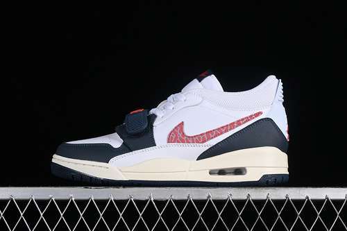 【300】[CD9054-146]-[AIR JORDAN LEGACY 312 LOW GS USA WHITE/WOLF GREY/PALE IVORY/MILITARY NAVY]