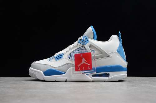 [308794-105]-[AIR JORDAN 4 RETRO WHITE/MILITARY BLUE-NTRL GREY]-[MAN:40-48]-[OG00156]
